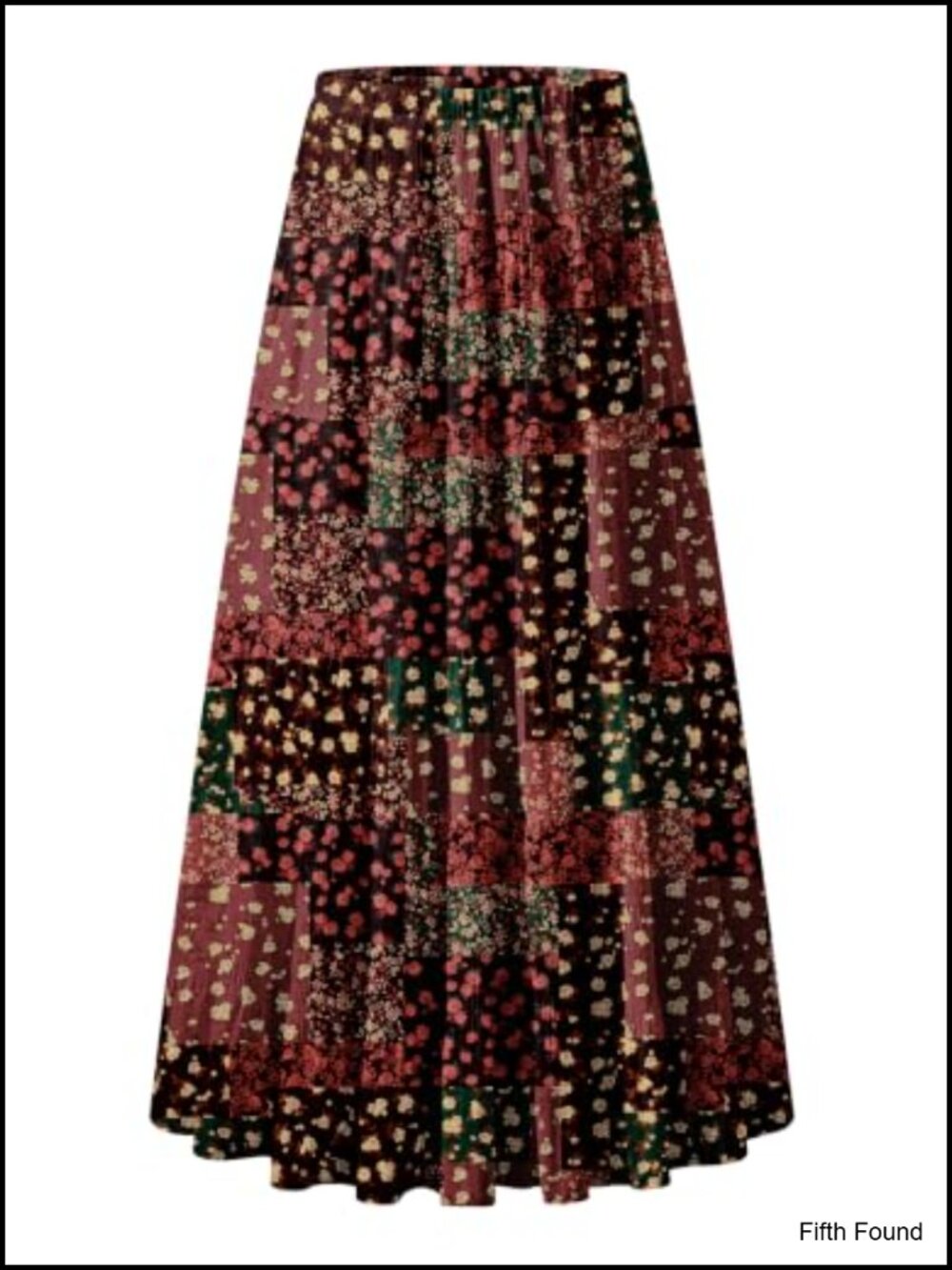 Chiffon High Waist Pleated A-Line Maxi Skirt with Pockets